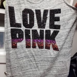 PINK Bling Racerback Tank